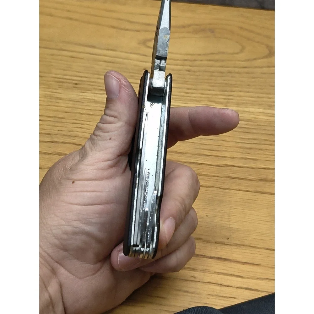 Handyman Club Of America‎ Logo Folding Multi Tool Preowned SS Steel Cool, Sheath